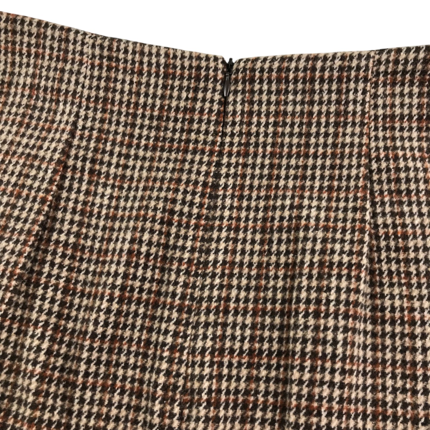 Primark skirt women's size UK 10 brown houndstooth pattern