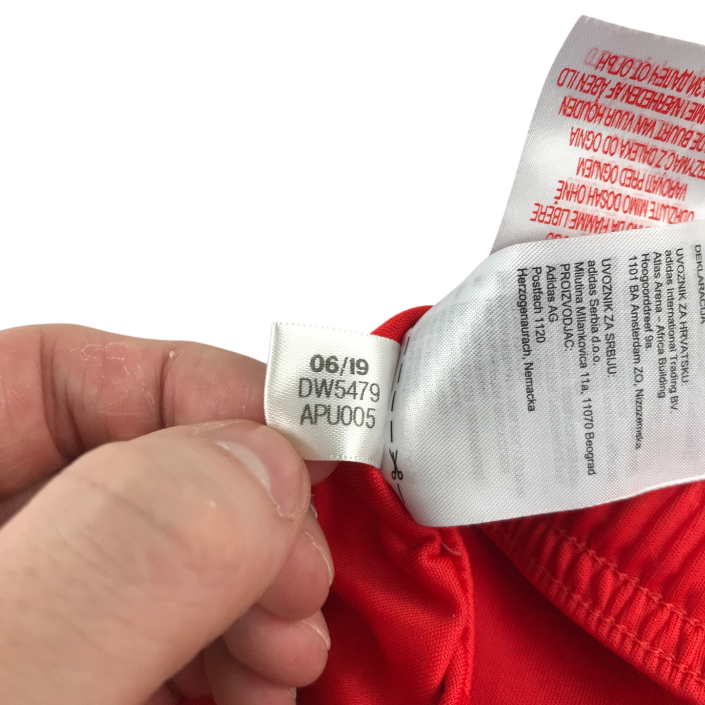 Adidas 15-16 years red sports shorts