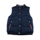 Debenhams Gilet 9-10 years navy puffer style with raised collar