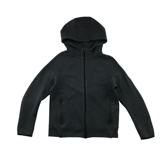 Nike Hoodie 9-10 Years Dark Grey Full Zipper with Black Logo