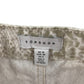 Top Shop skirt women's size UK 10 white and beige denim snake skin pattern cotton