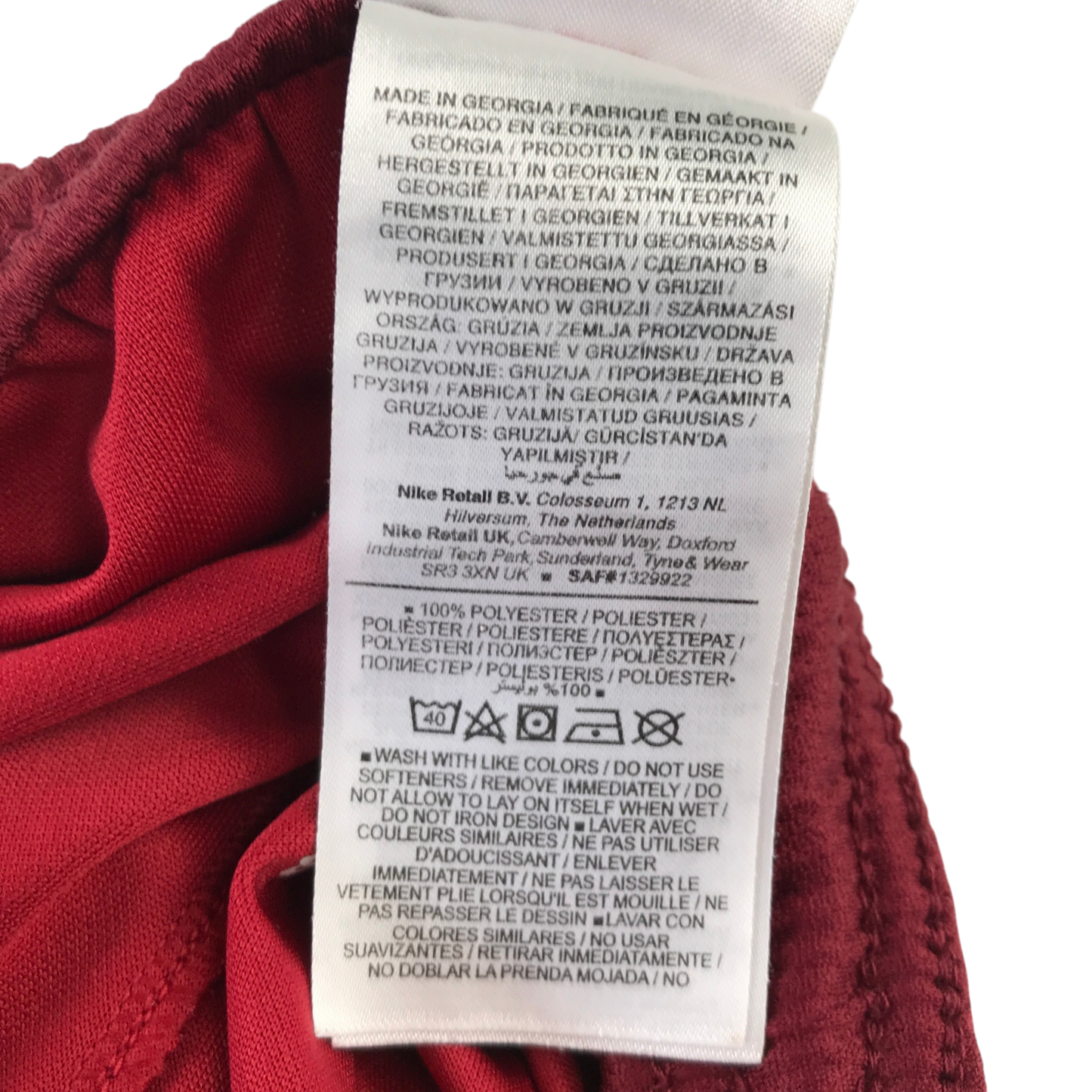 Nike 11-12 years red sports shorts