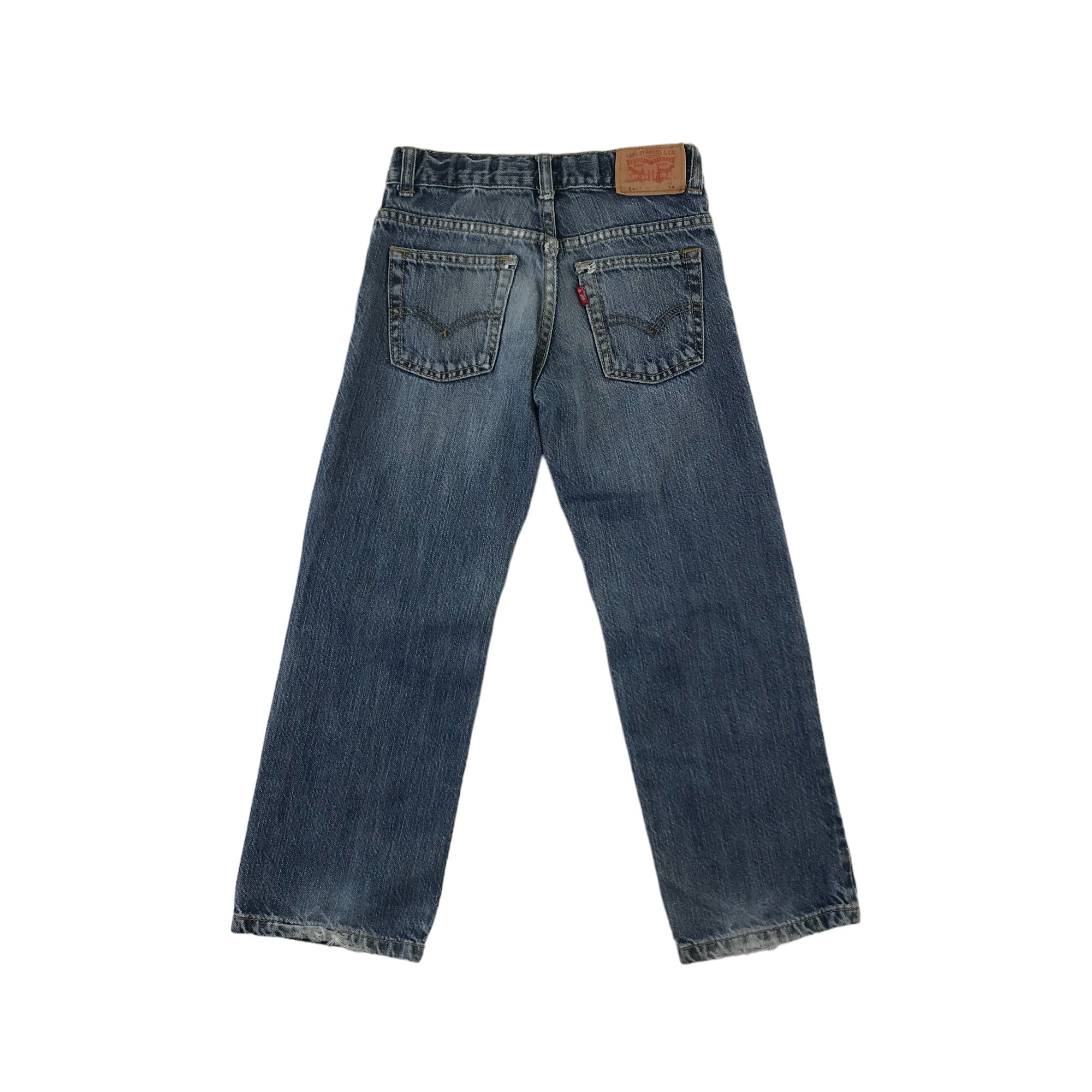 Levis Jeans Age 6 7 Blue Denim with Ripped Knee Detail Relaxed Straigh ApparelXchange CIC