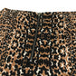 Top Shop skirt women's size UK 10 brown and black graphic spot pattern cotton