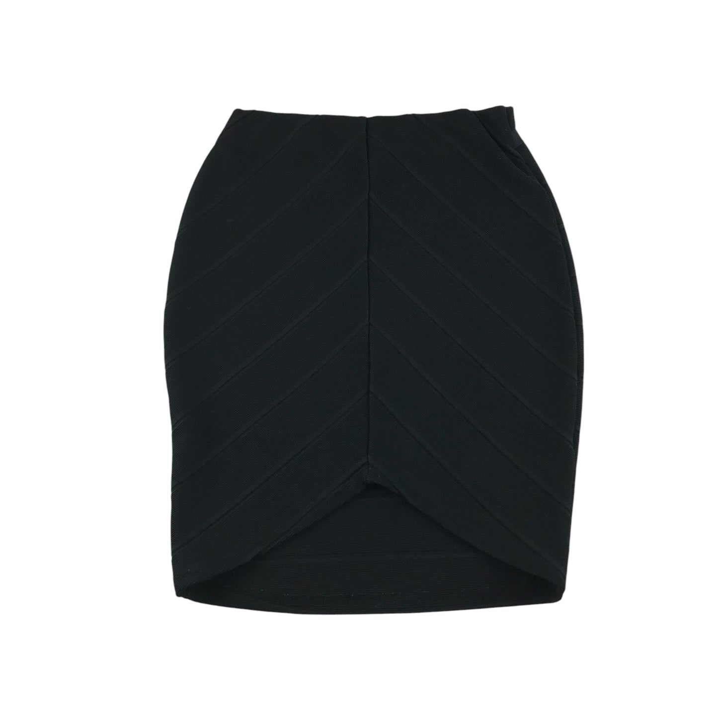 Miss Selfridge skirt women's size UK 8 black stretchy pencil