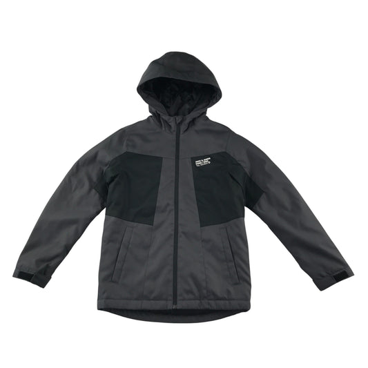 Jack & Jones jacket 11-12 years grey waterproof hard shell warm lining