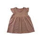 Tu Tops Bundle Age 5 Light Tan Brown and Beige Tones Butterfly Sleeve T-shirts Cotton