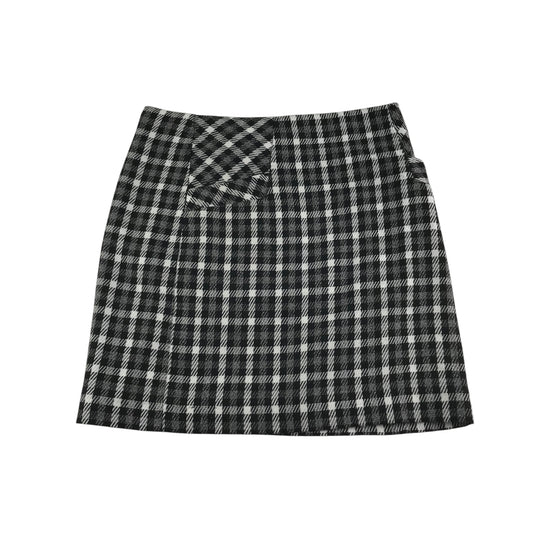 Next skirt women's size UK 6 black and white check pattern