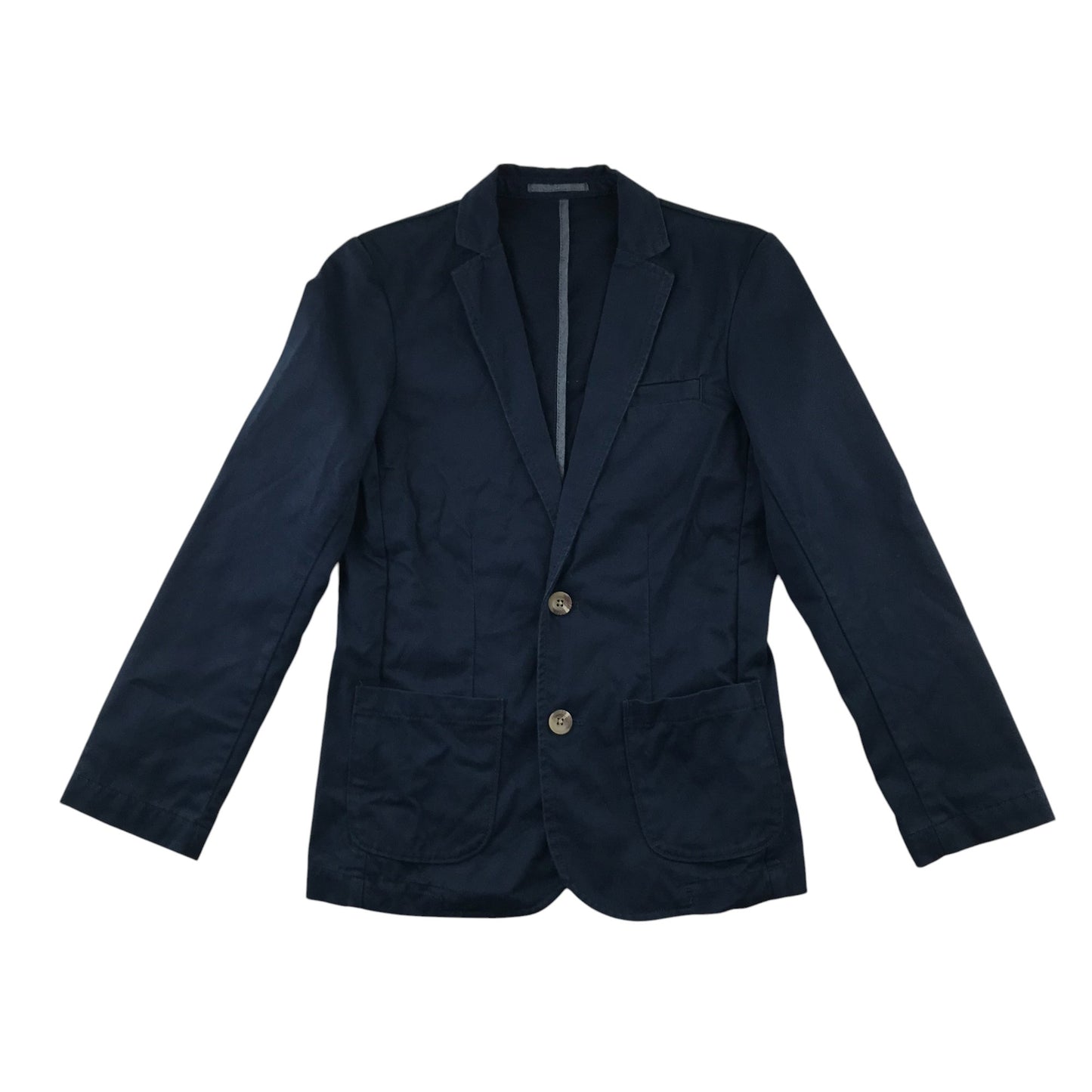 Next blazer 11-12 Years Navy blue plain cotton