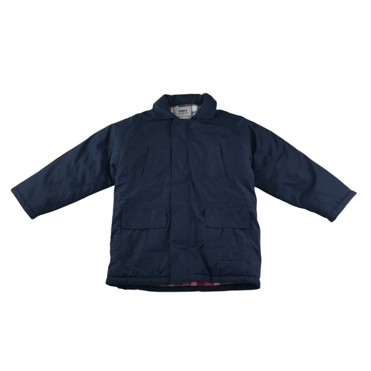 Beau Brummel light jacket chest 28inch kids navy warm lined shower resistant tuck hood