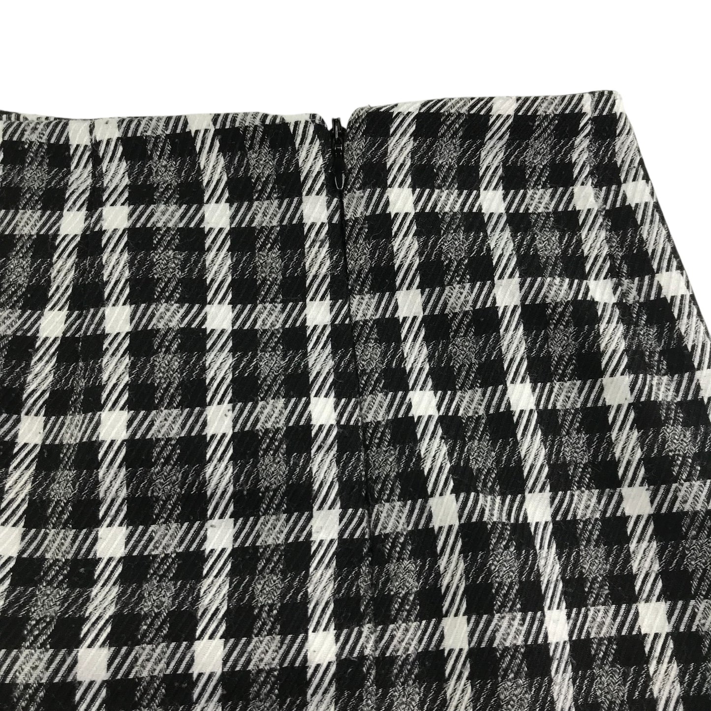 Next skirt women's size UK 6 black and white check pattern