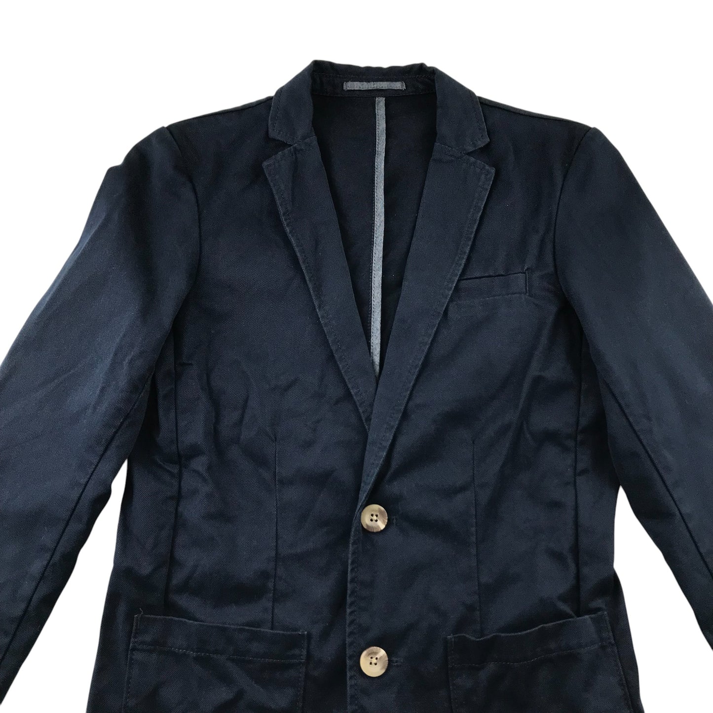 Next blazer 11-12 Years Navy blue plain cotton