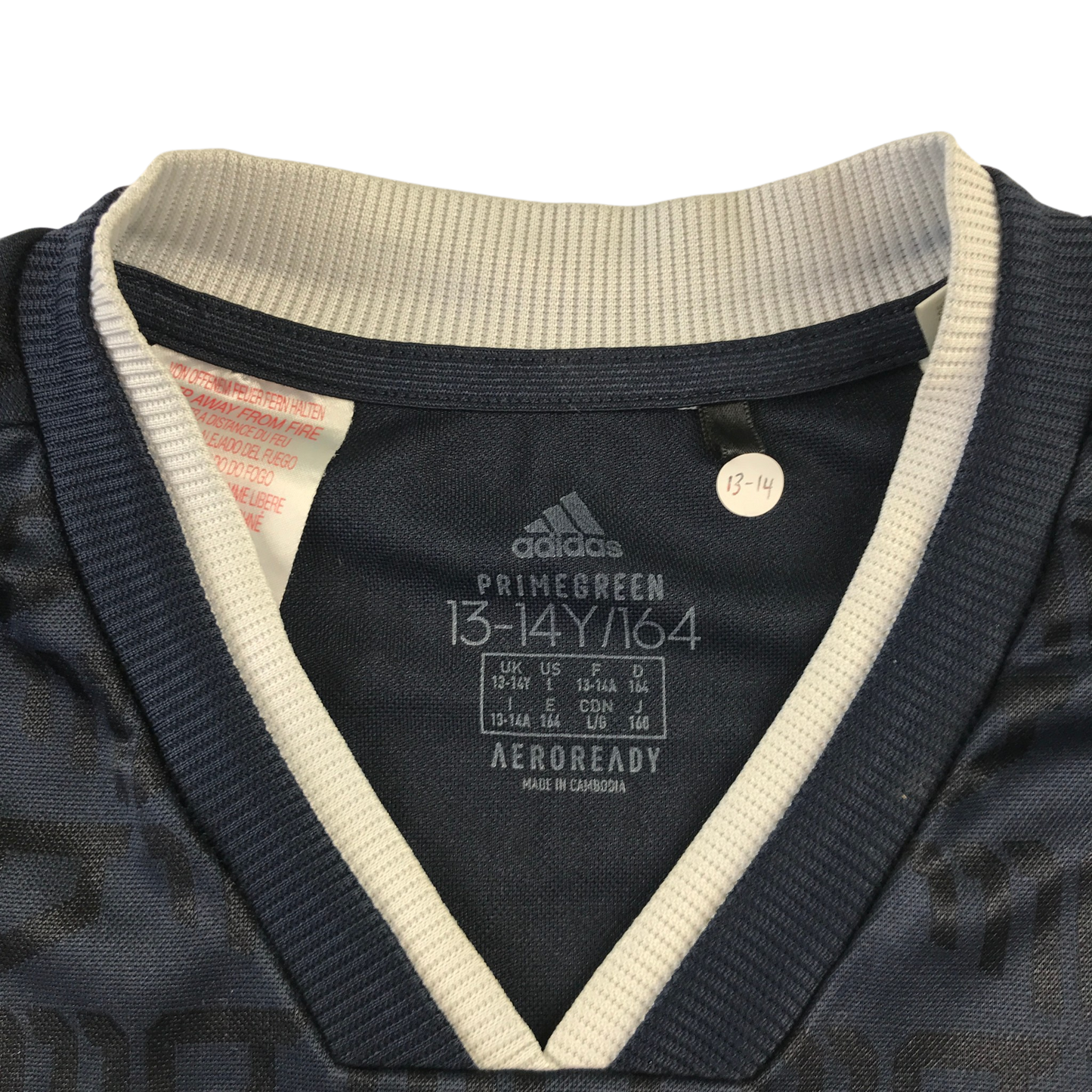 Adidas 13-14 years black sports top