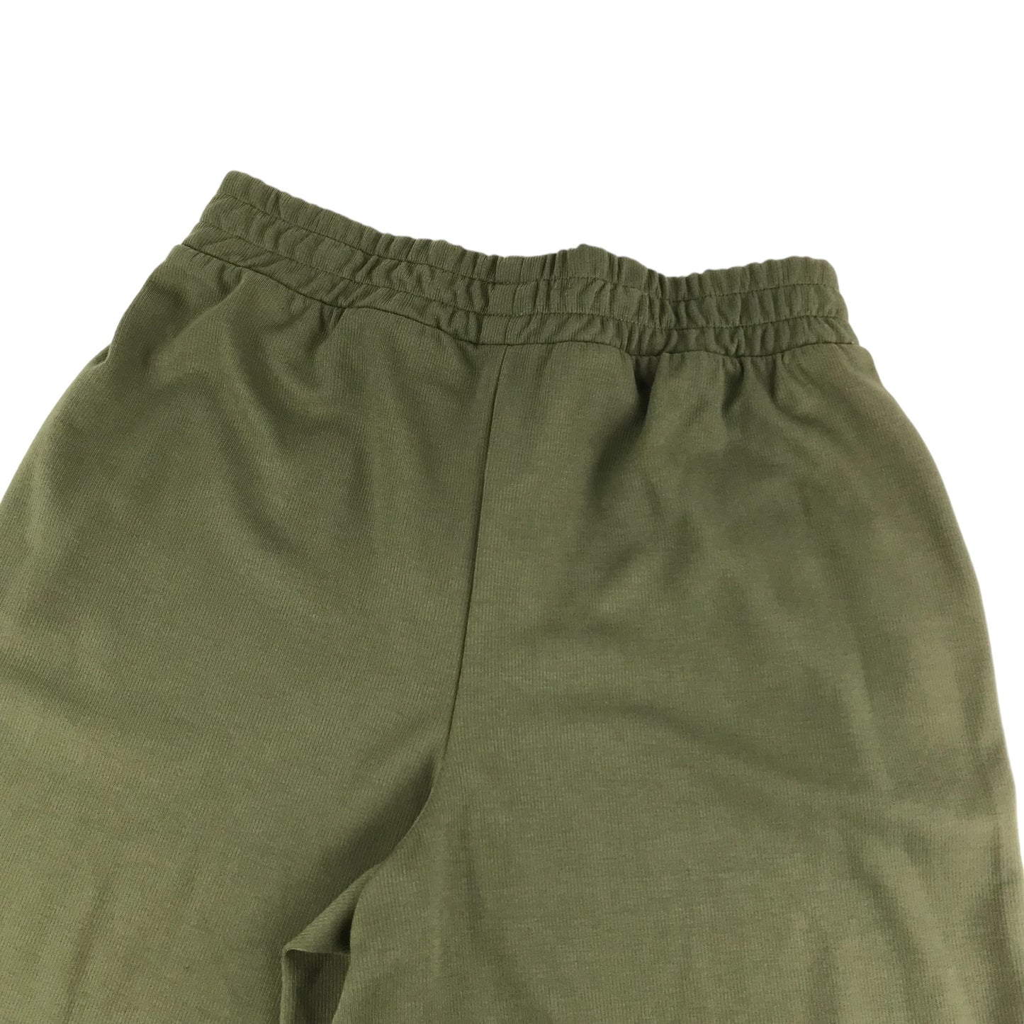 Primark Joggers Size 6-8 Khaki Green Wide Leg Ankle Height