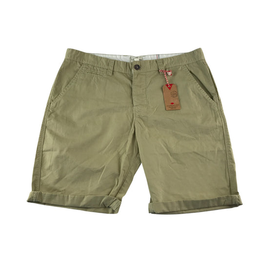 Lee Cooper shorts men's waist 36inch pale khaki chino style cotton