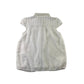 George Blouse Age 8 White Cap Sleeve Button up Embroidered Floral Top