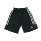 Adidas sports short 11-12 years black with white detailing 3 strips