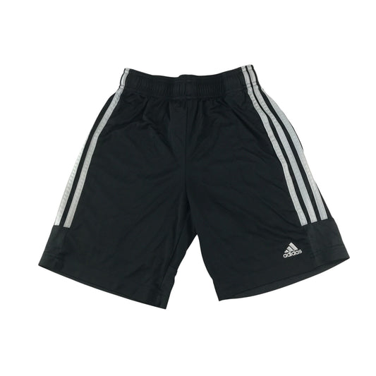 Adidas sports short 11-12 years black with white detailing 3 strips