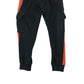 George Joggers Age 7 Black and Orange Combat Style