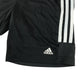 Adidas sports short 11-12 years black with white detailing 3 strips