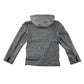 Zara Kids Blazer 5-6 Years Grey and White Vertical Stripes Design with Grey Plain Hood
