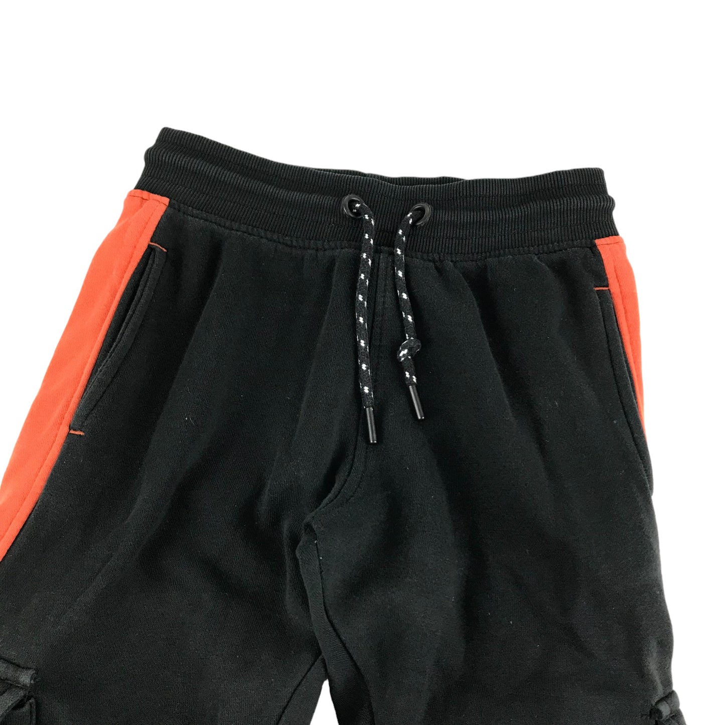 George Joggers Age 7 Black and Orange Combat Style