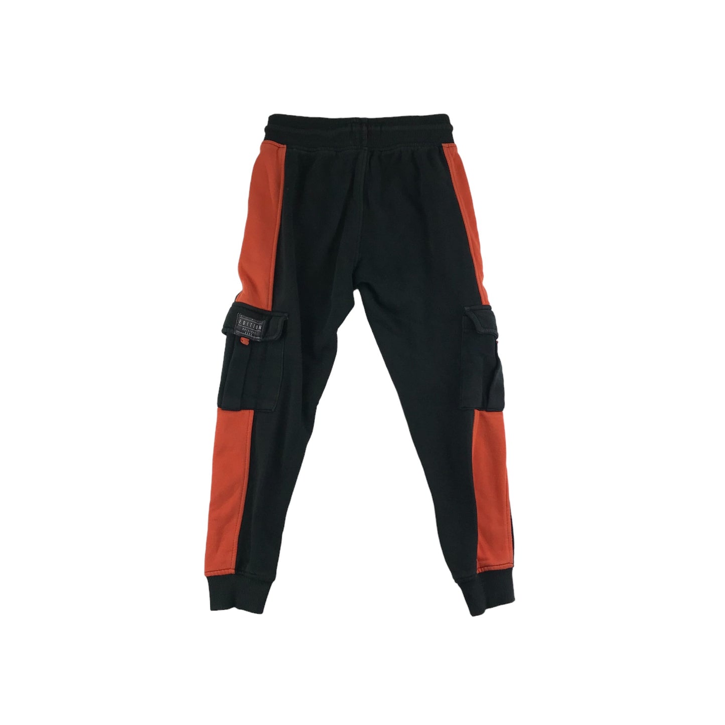 George Joggers Age 7 Black and Orange Combat Style