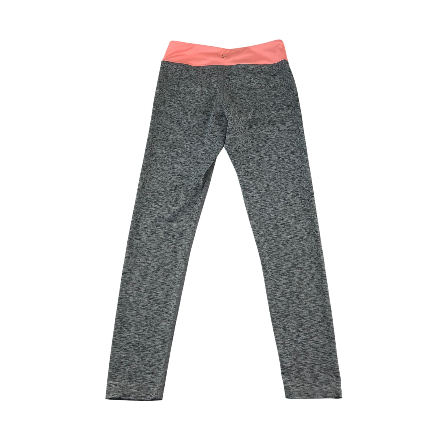 H&M sport leggings 11-12 years grey with peach elasticated waistband