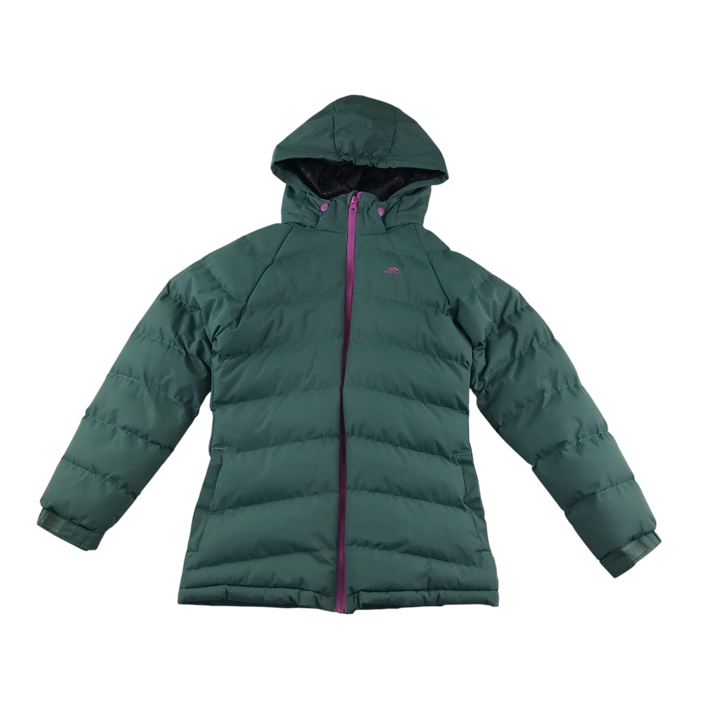 Trespass jacket 9-10 years greenish grey warm lining puffer waterproof