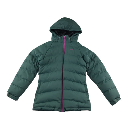 Trespass jacket 9-10 years greenish grey warm lining puffer waterproof