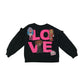 Matalan Sweater Age 5 Black Love LOL Print Jersey Frill Details Cotton