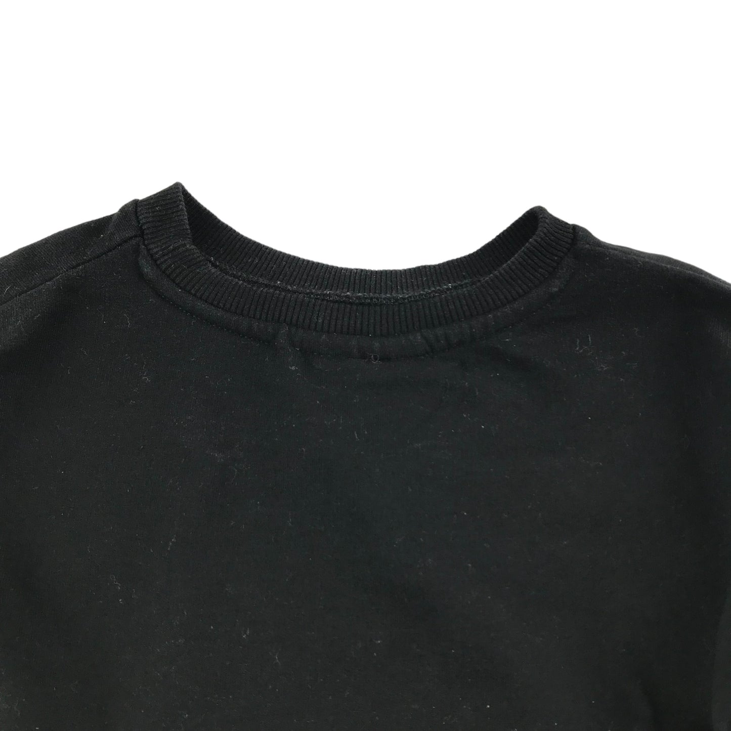 Matalan Sweater Age 5 Black Love LOL Print Jersey Frill Details Cotton