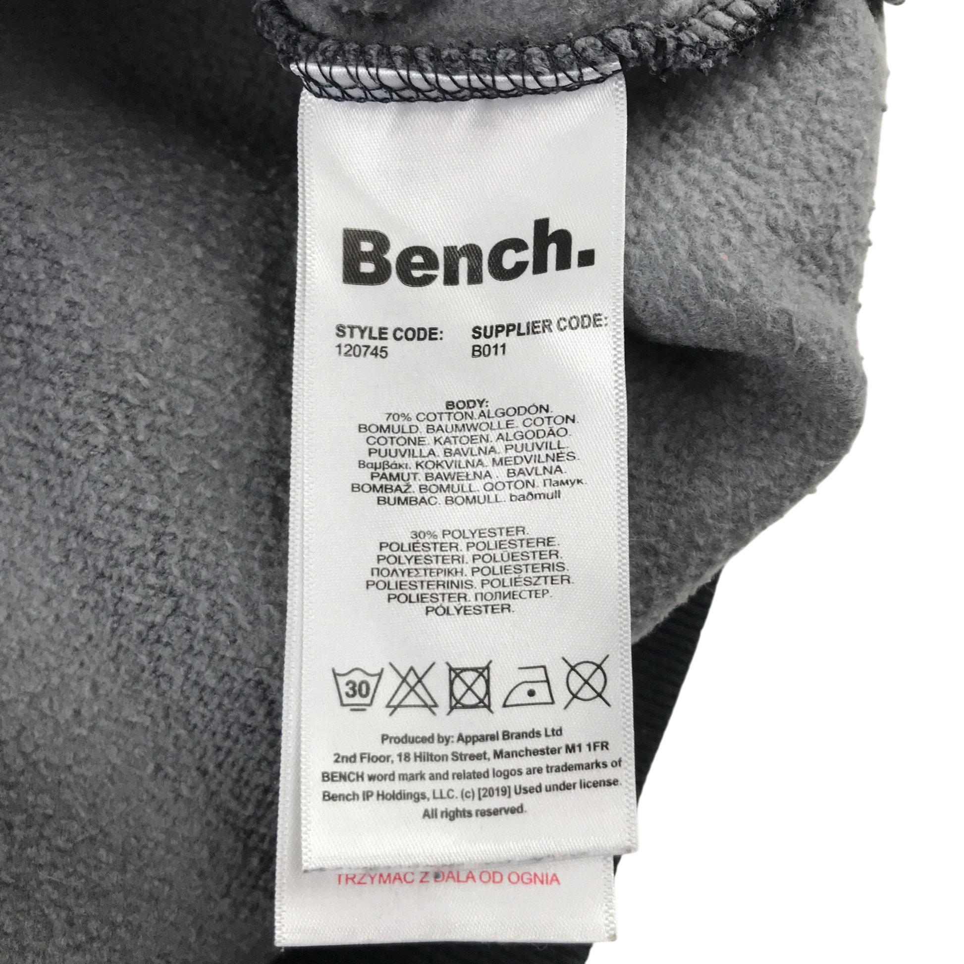 Preloved Bench hoodie for teens