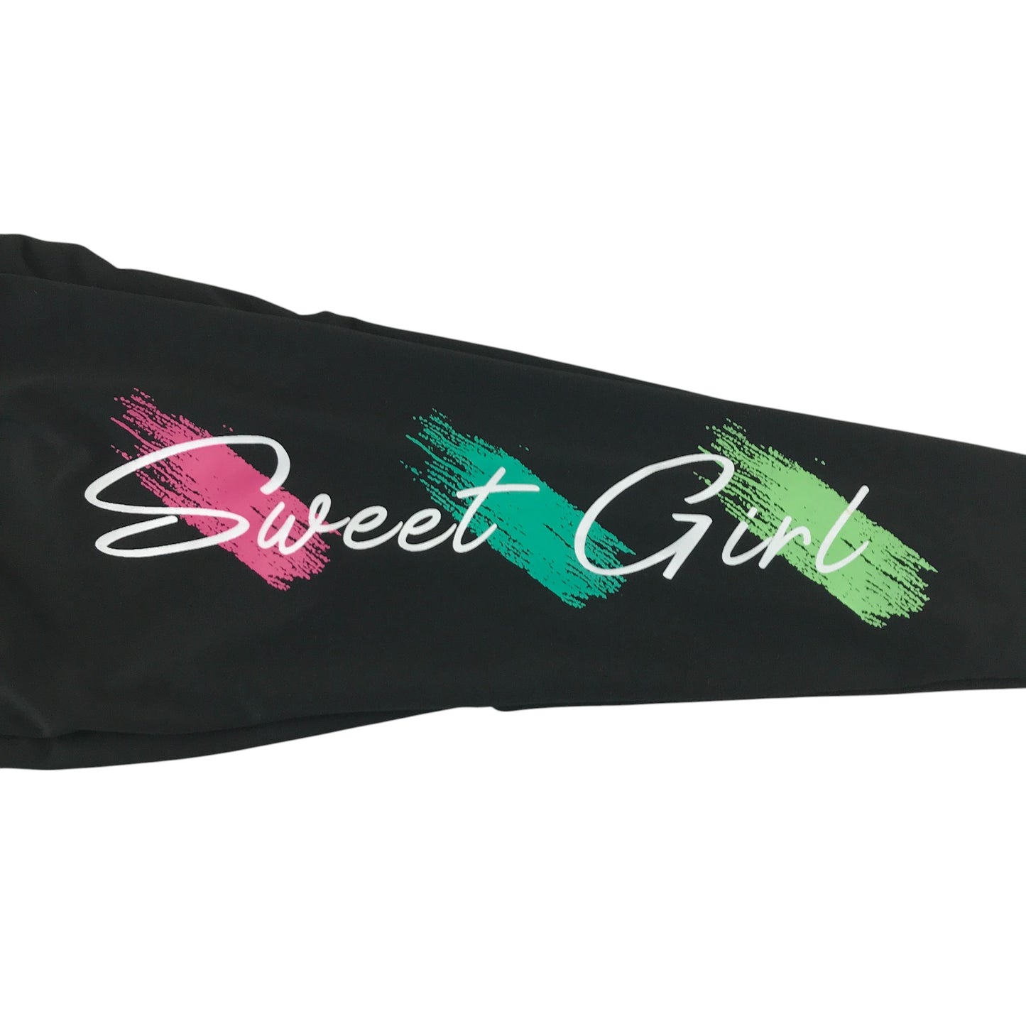 Shein sport leggings 5-6 years black with text design
