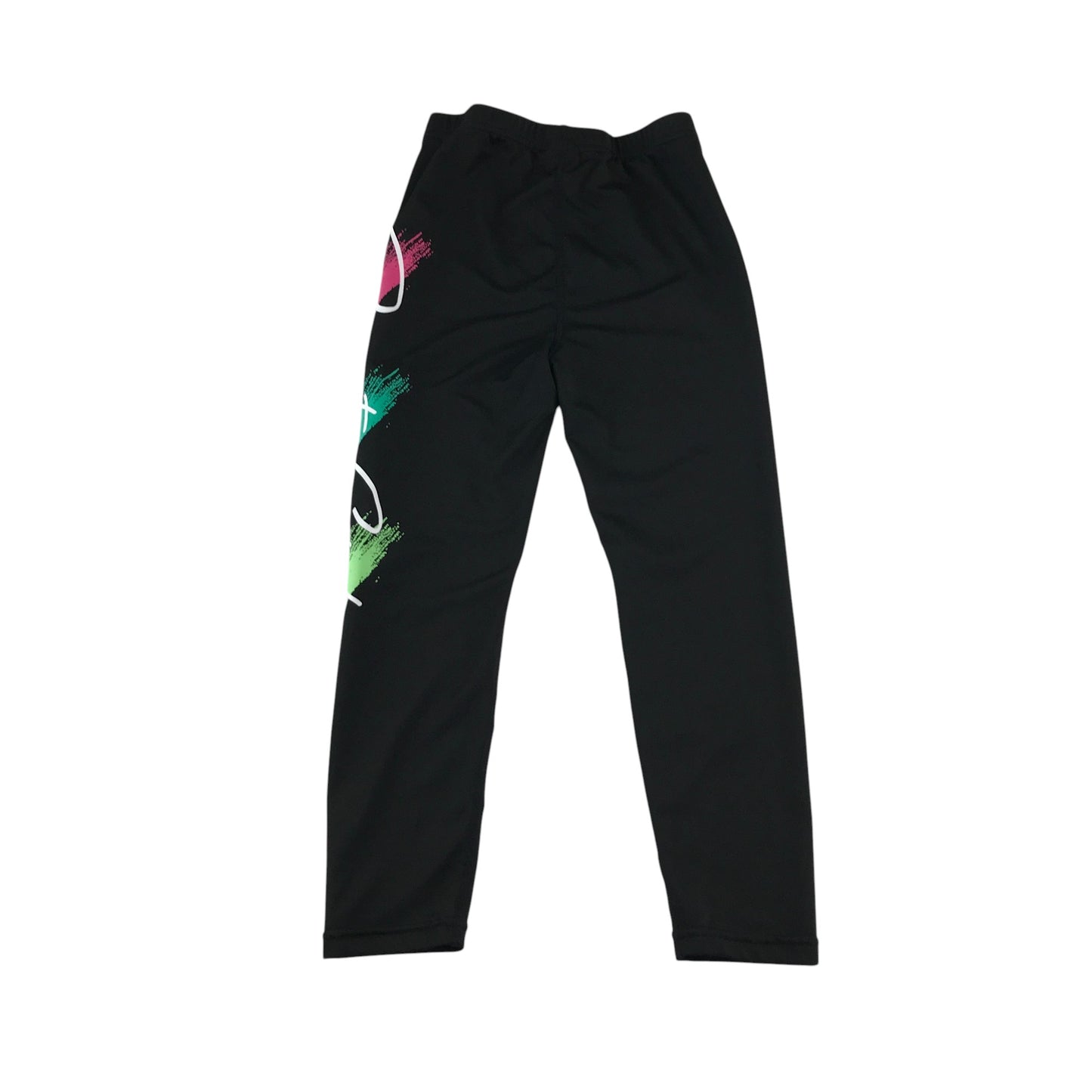 Shein sport leggings 5-6 years black with text design