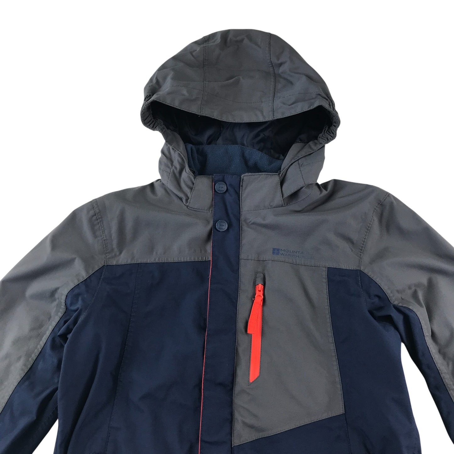 Mountain Warehouse light jacket 9-10 years navy and grey light weight shower proof mesh lining