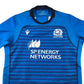 Macron Rugby Top Men's S Blue with Black and Purple Stripes