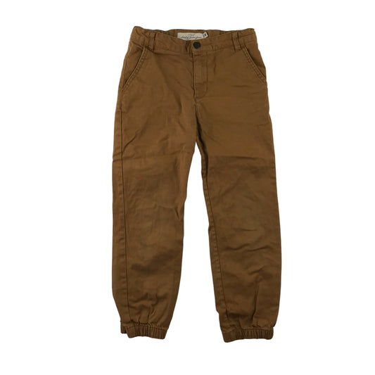 H&M trousers 7 years brown cuffed legs