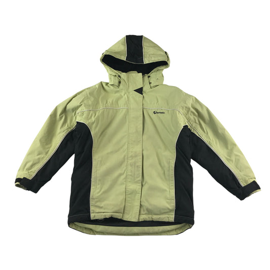Surfanic 3000 ski jacket 9-10 years light green fleece lining waterproof