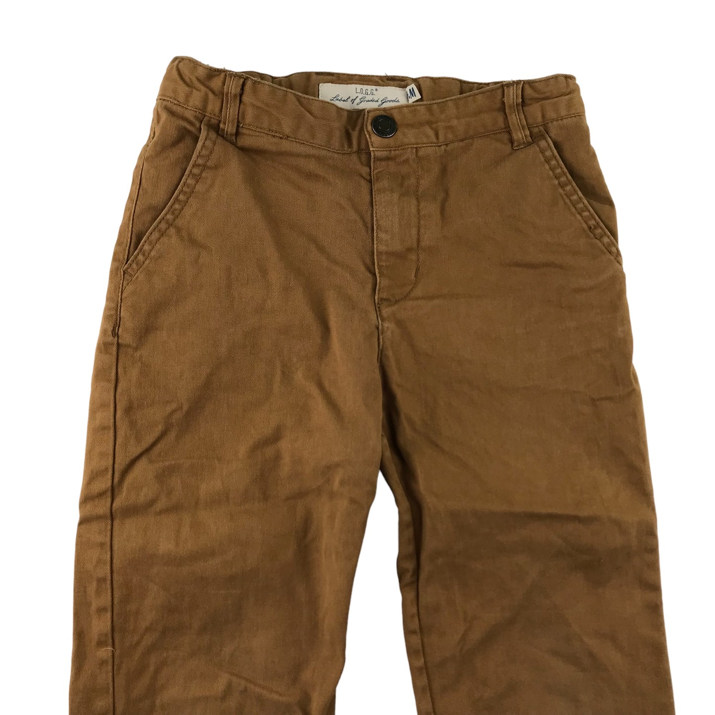 H&M trousers 7 years brown cuffed legs