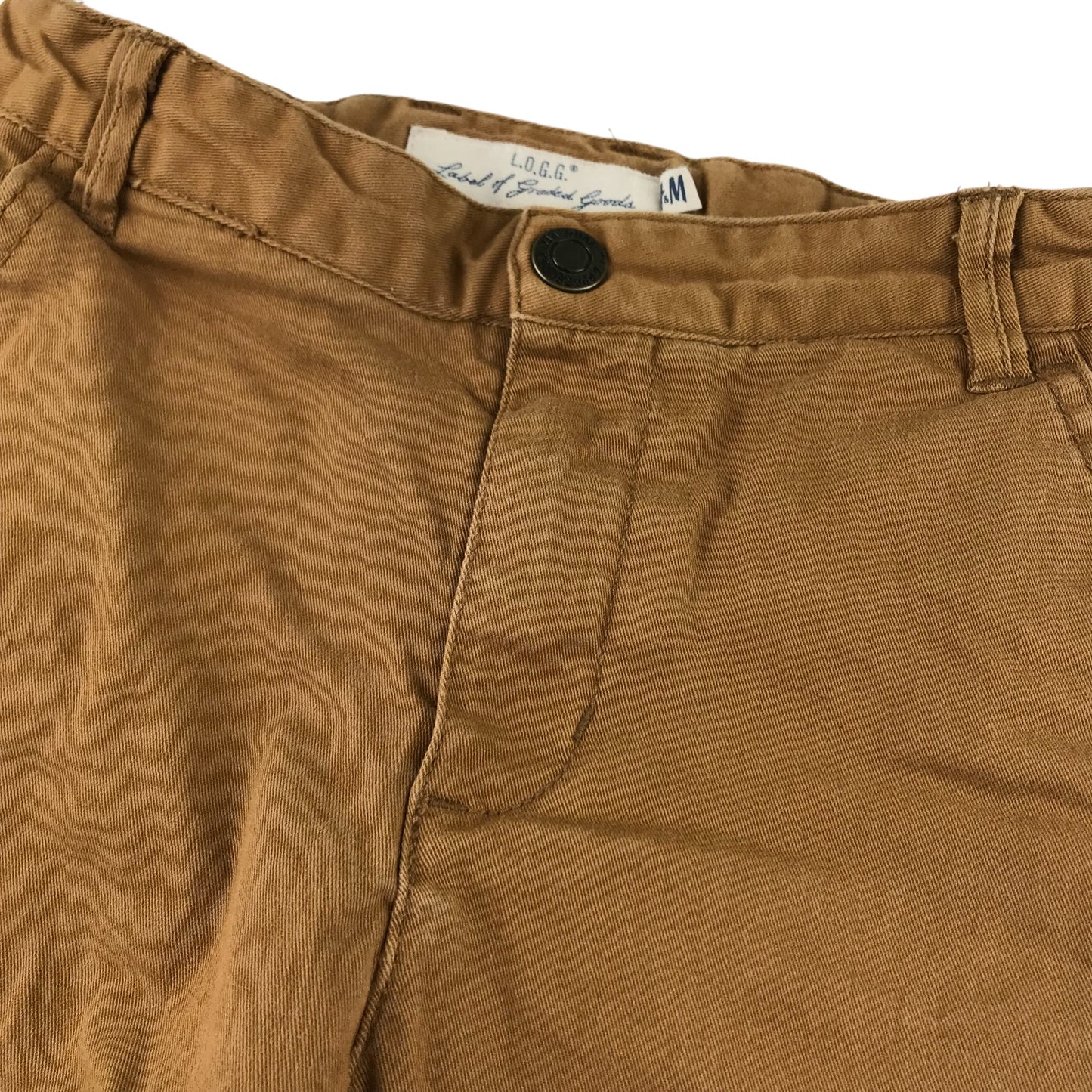 H&M trousers 7 years brown cuffed legs