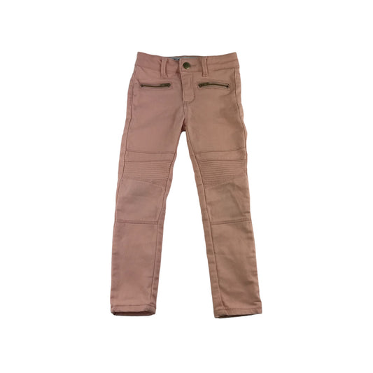 Primark Trousers Age 5 Light Pink Denim-style Skinny