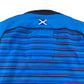 Macron Rugby Top Men's S Blue with Black and Purple Stripes