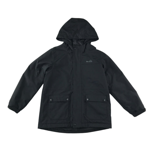 Peter Storm jacket 9-10 years black waterproof hard shell warm lining