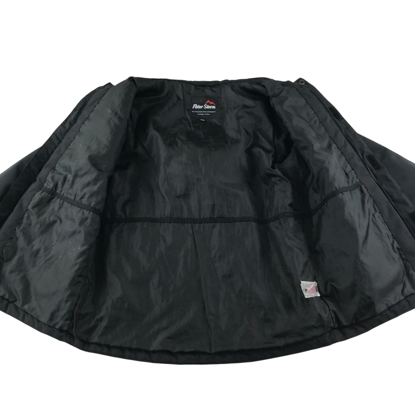 Peter Storm jacket 9-10 years black waterproof hard shell warm lining