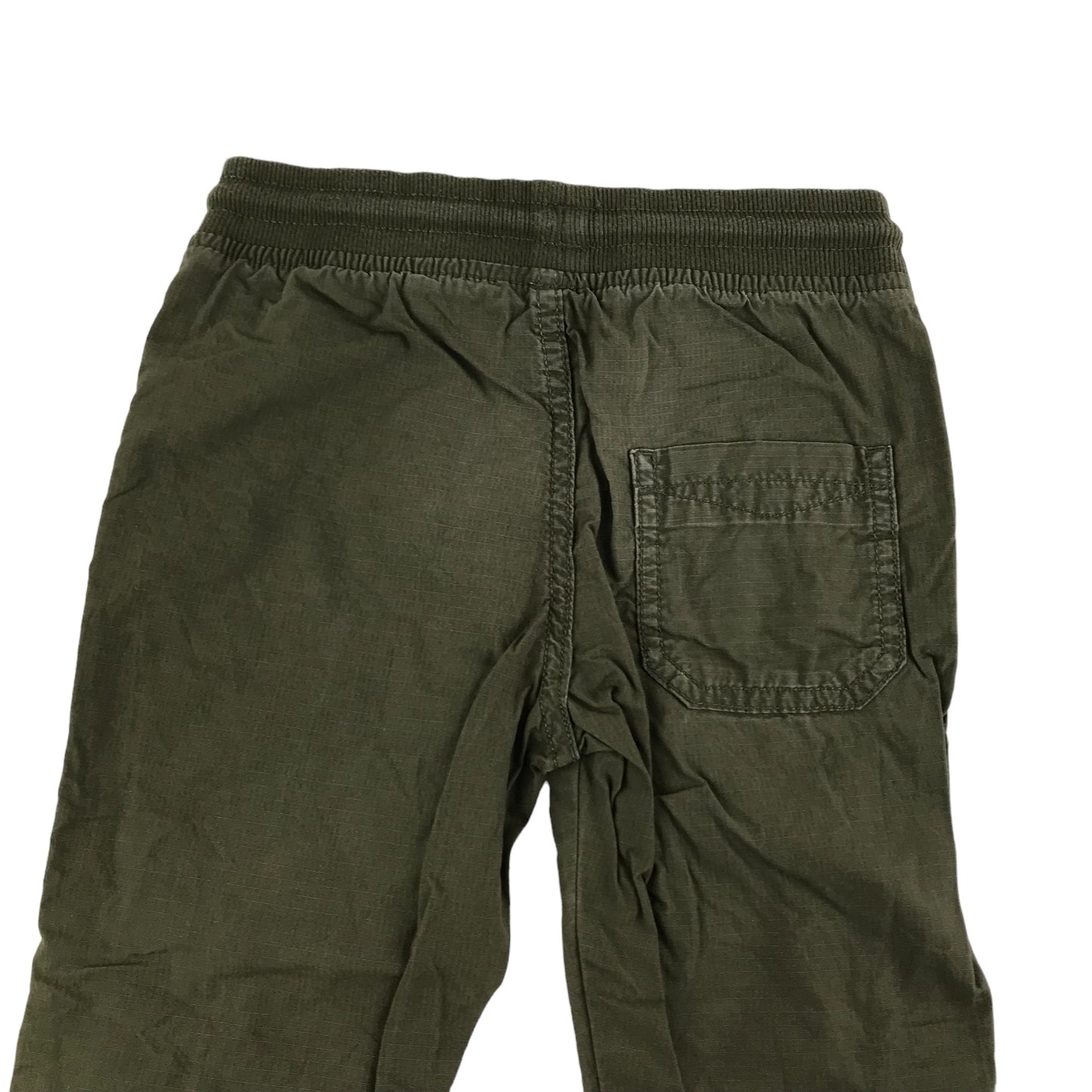 M&S Trousers Age 5 Khaki Green Pull-up Style