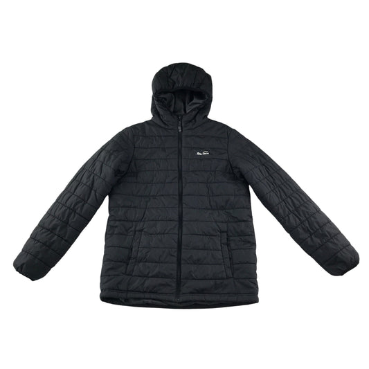 Peter Storm jacket 12-13 years greenish black warm lining puffer waterproof resistant