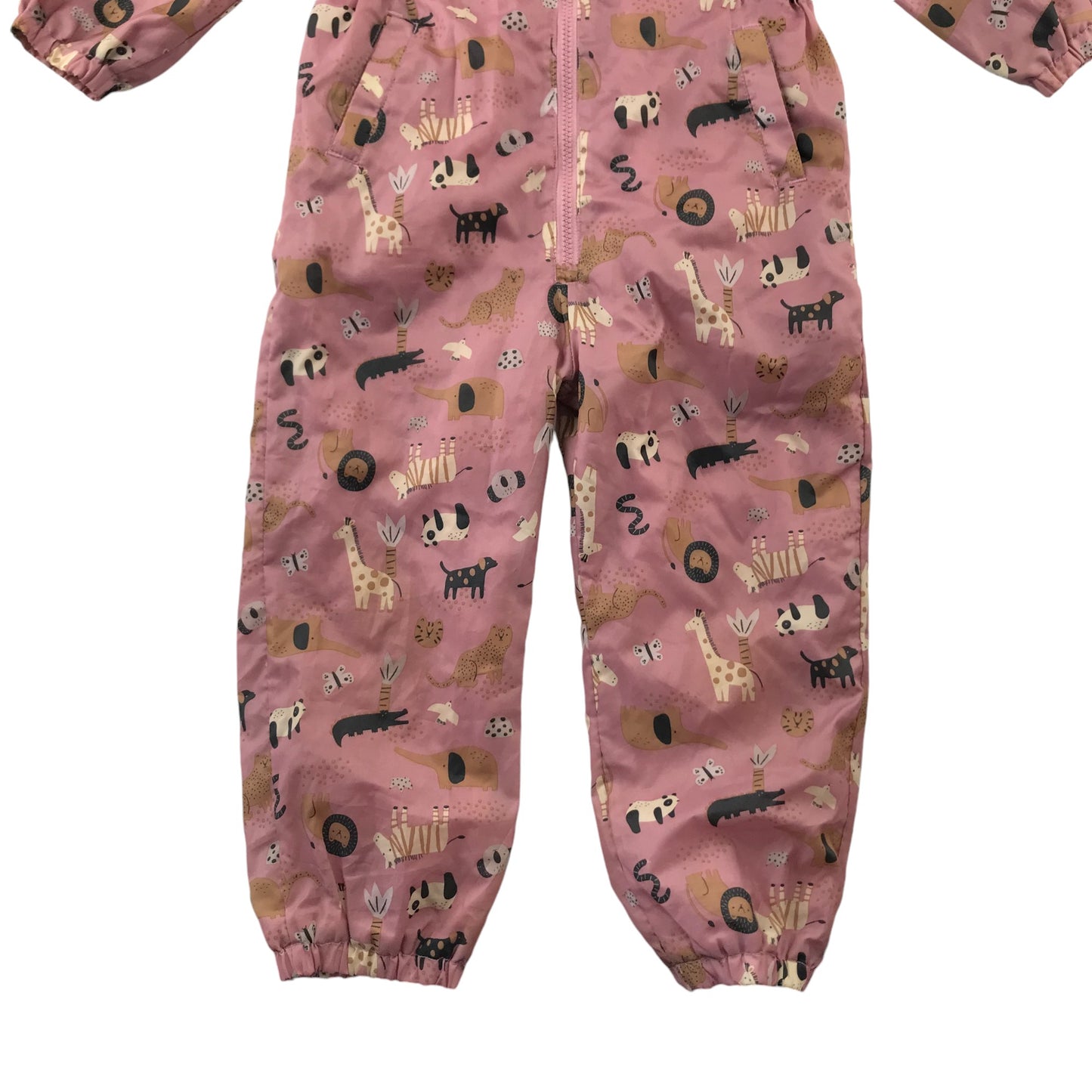 Nutmeg Overalls 5-6 Years Light Pink Fleece Lining Cuffed Legs and Arms