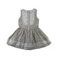 Miranda Dress Age 8 Greige Colour Polka Dot Lace Detailing