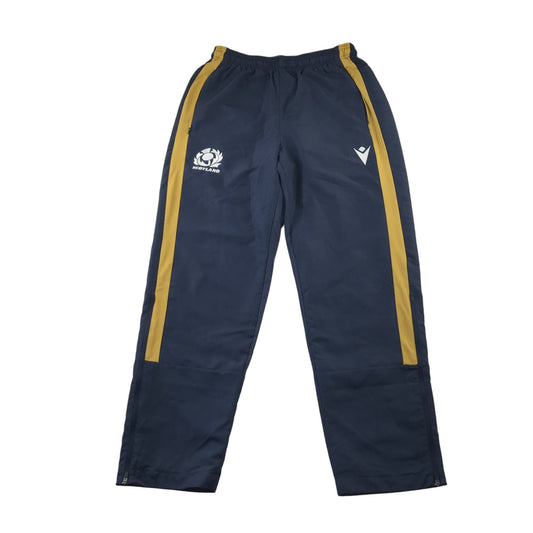 Macron Sports Joggers Set Men's M Navy and Yellow Detailing Mesh Lining